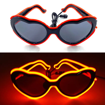 1PC Light up LED Glasses Glow Sunglasses EL Wire Neon Glasses Glow in the Dark Party Supplies Neon Party Favors for Kids Adults