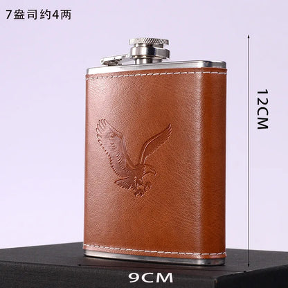 7oz/8oz Portable Pocket Hip Flask Outdoor Travel Stainless Steel Flask Whiskey Drink Alcohol Flasks 8oz Steel Hip Flask Flagon