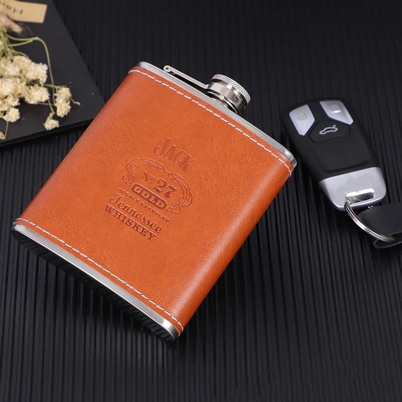 7oz/8oz Portable Pocket Hip Flask Outdoor Travel Stainless Steel Flask Whiskey Drink Alcohol Flasks 8oz Steel Hip Flask Flagon