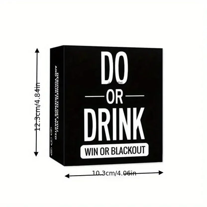 DO or DRINK Drunk Card Adult Party Funny Board Game for Adult Birthday/ Drinks Strategy Party/ Camping Game Cards Halloween Prop