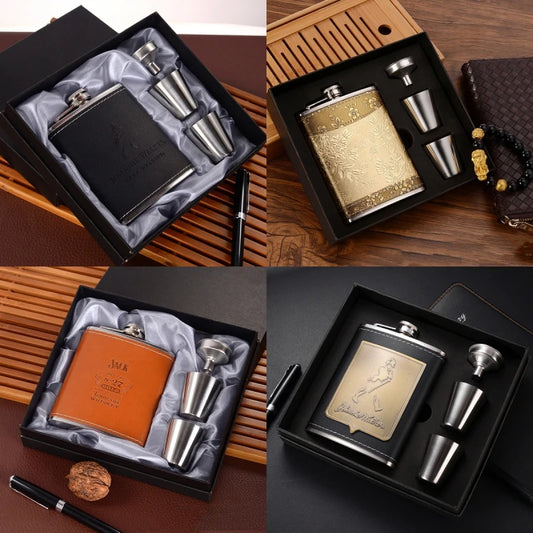 7oz/8oz Portable Pocket Hip Flask Outdoor Travel Stainless Steel Flask Whiskey Drink Alcohol Flasks 8oz Steel Hip Flask Flagon