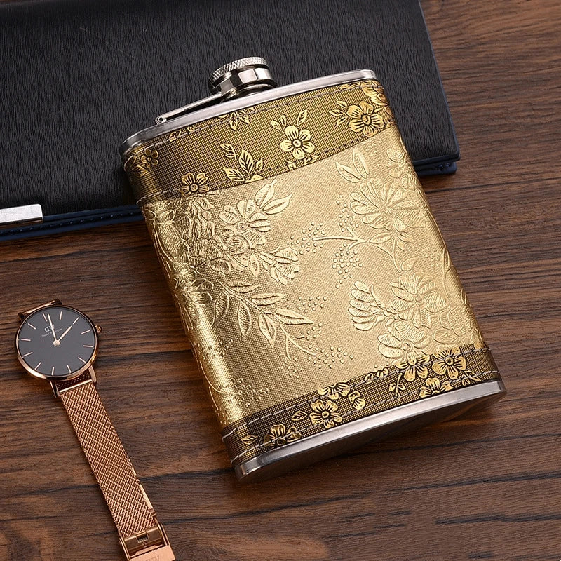 7oz/8oz Portable Pocket Hip Flask Outdoor Travel Stainless Steel Flask Whiskey Drink Alcohol Flasks 8oz Steel Hip Flask Flagon