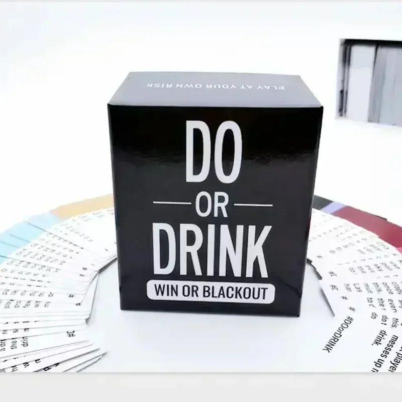 DO or DRINK Drunk Card Adult Party Funny Board Game for Adult Birthday/ Drinks Strategy Party/ Camping Game Cards Halloween Prop