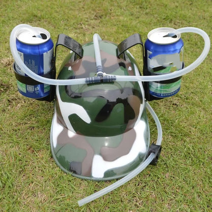 Fast Delivery Lazy Creative Beer Beverage Hat Birthday Party Outdoor Beer Hat Lazy Drinking Beverage Helmet Headgear